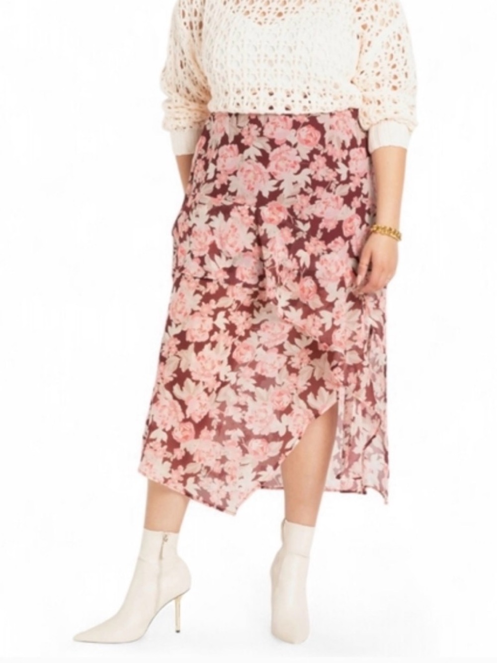 Eloquii Size 20 NWT Asymmetrical Skirt 💕 - Picture 2 of 11